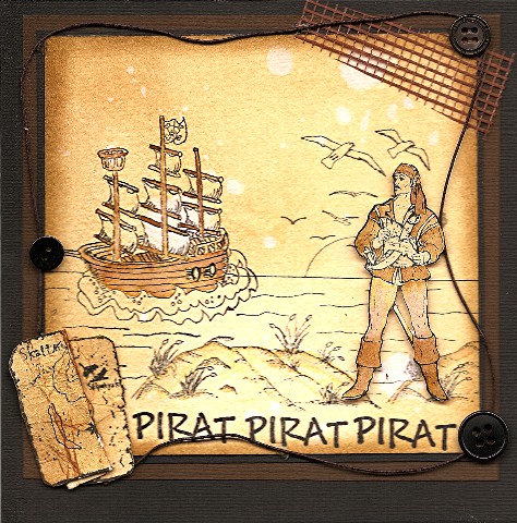 Et tøft piratkort til en liten pirat.
